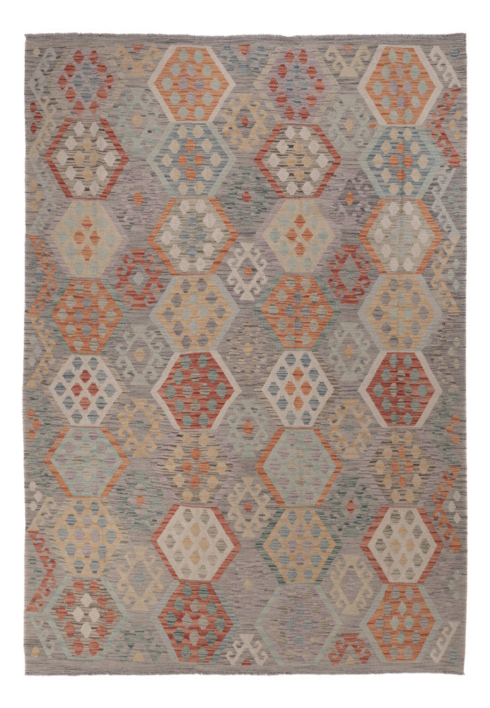 Kelim Rug - Splash - 297 x 212 cm - multicolored