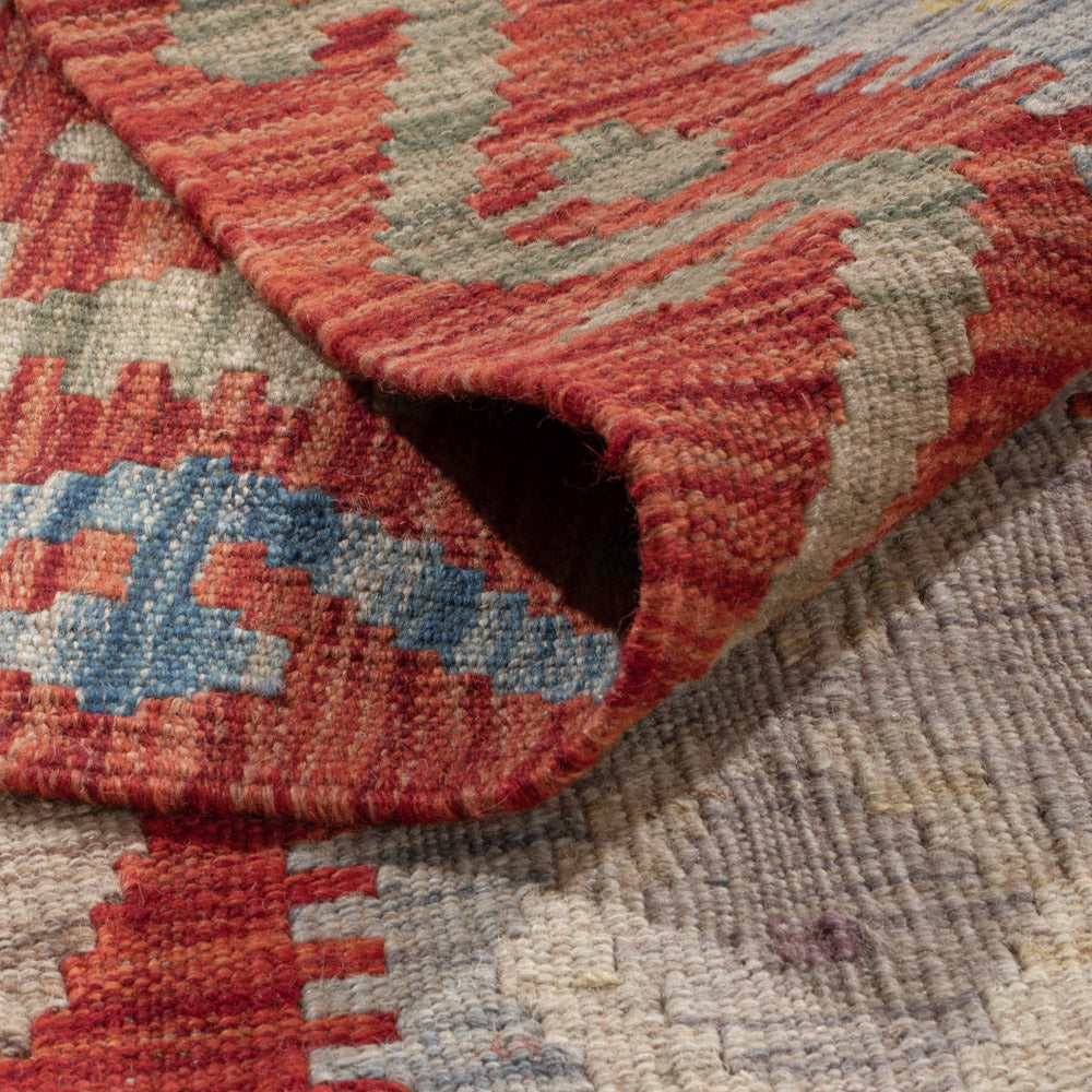 Kelim Rug - Splash - 304 x 206 cm - multicolored