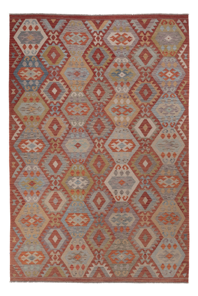 Kelim Rug - Splash - 308 x 208 cm - multicolored