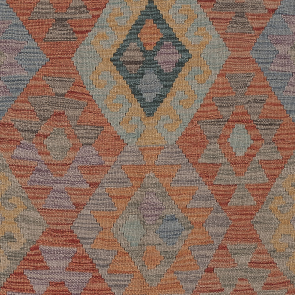 Kelim Rug - Splash - 301 x 197 cm - multicolored