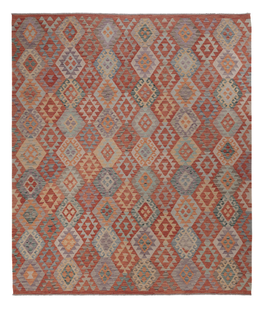 Kelim Rug - Splash - 296 x 257 cm - multicolored