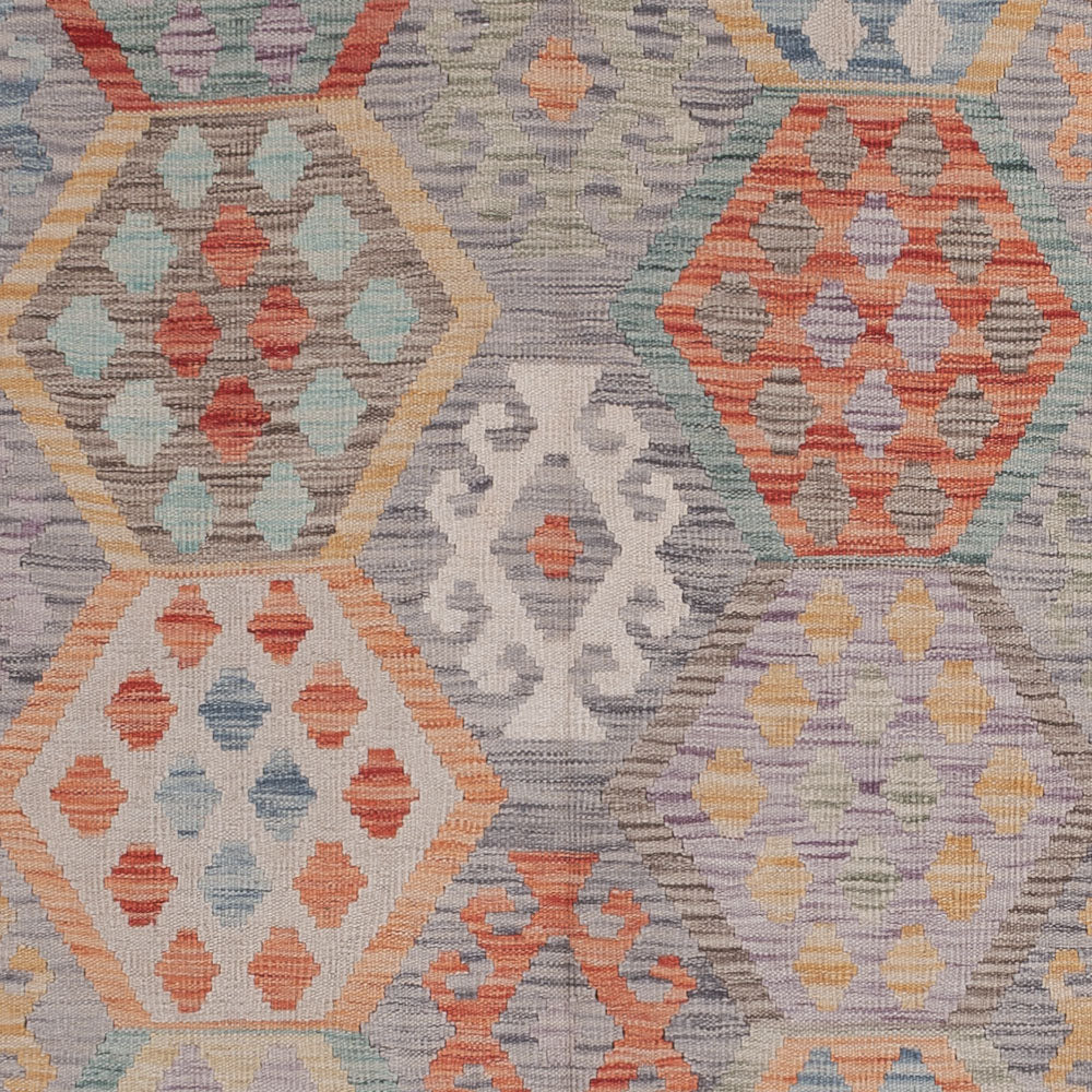 Kelim Rug - Splash - 299 x 211 cm - multicolored