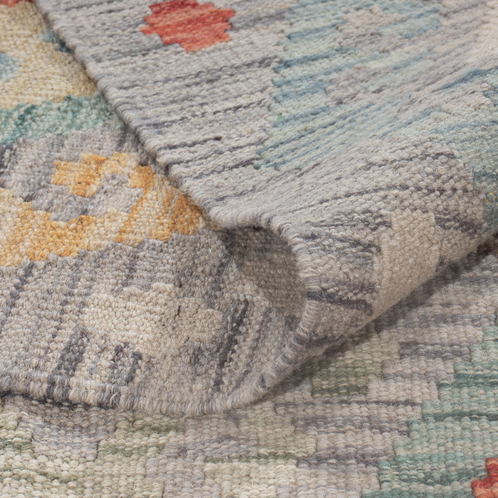 Kelim Rug - Splash - 299 x 211 cm - multicolored