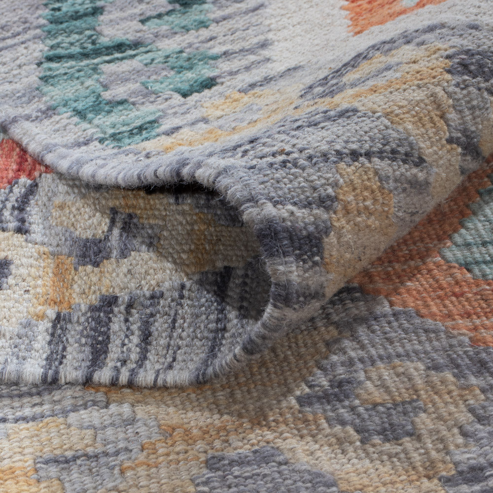 Kelim Rug - Splash - 297 x 211 cm - multicolored