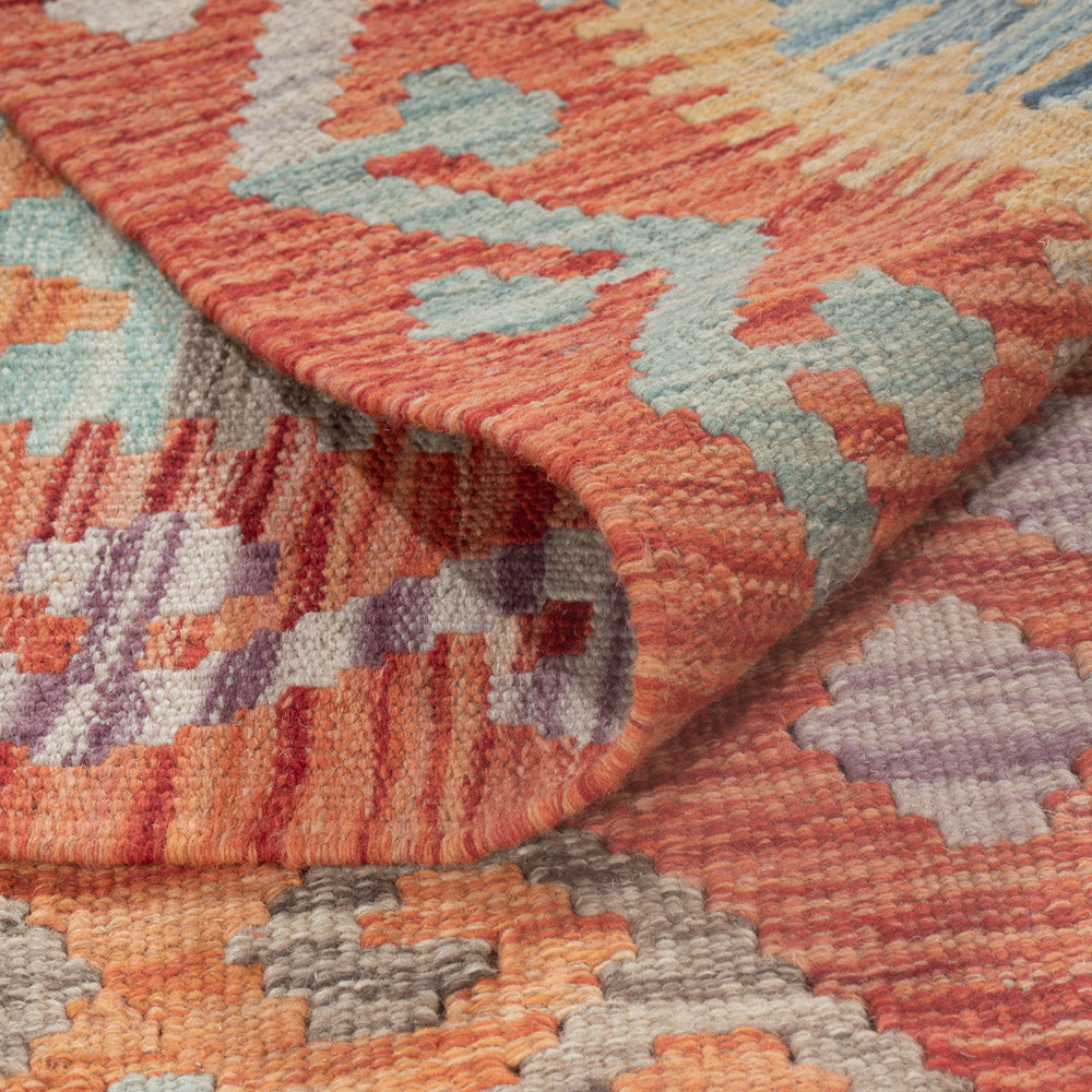 Kelim Rug - Splash - 295 x 197 cm - multicolored