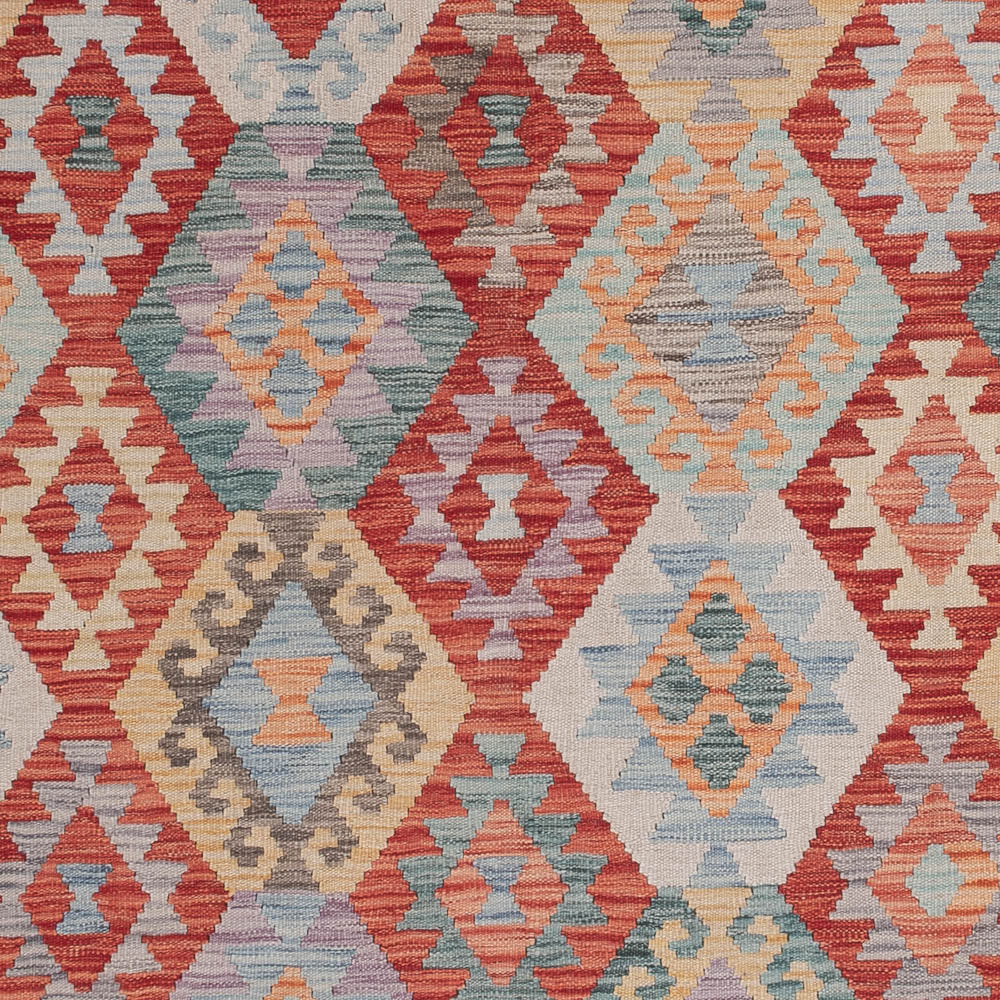 Kelim Rug - Splash - 305 x 251 cm - multicolored