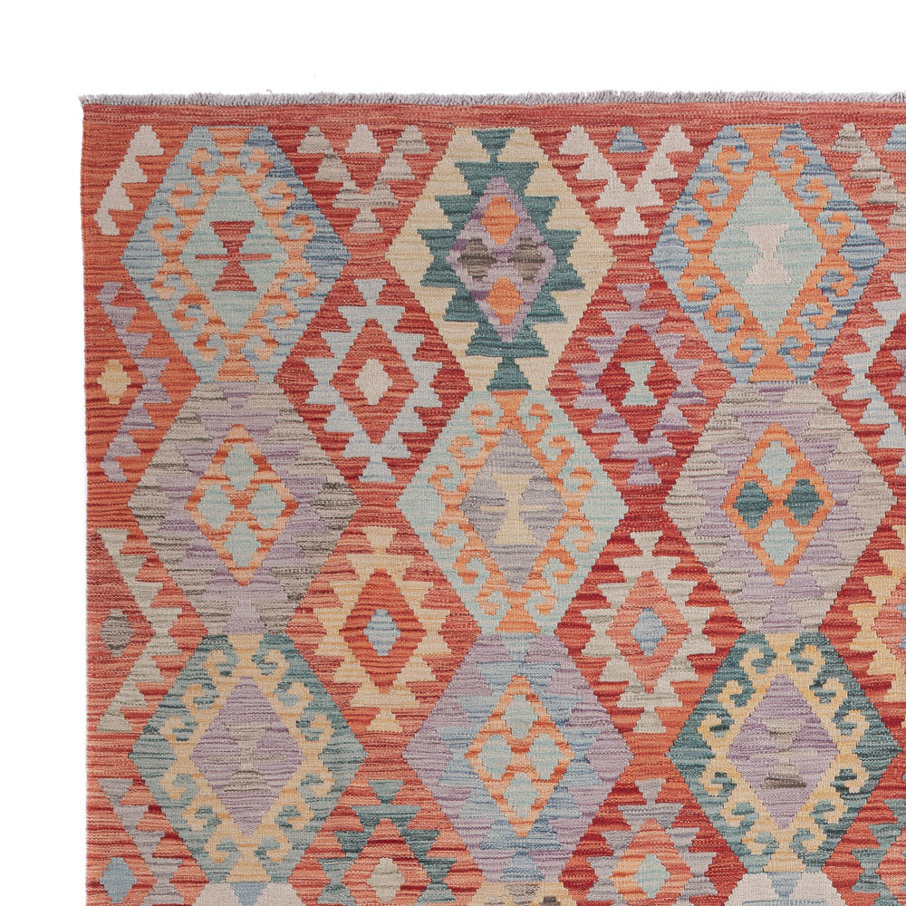 Kelim Rug - Splash - 305 x 251 cm - multicolored