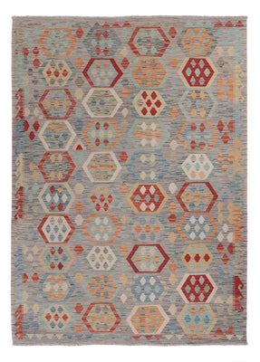 Kelim Rug - Splash - 252 x 183 cm - multicolored