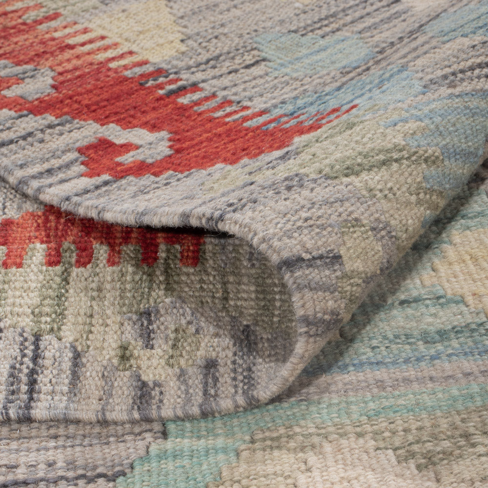 Kelim Rug - Splash - 252 x 183 cm - multicolored