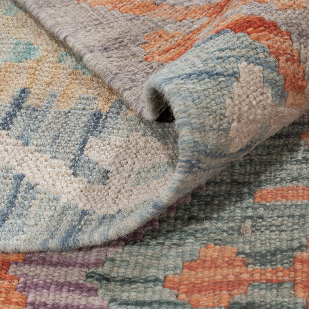 Kelim Rug - Splash - 249 x 180 cm - multicolored