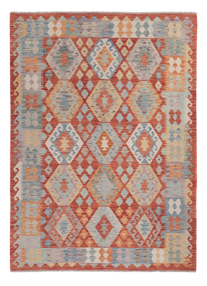 Kelim Rug - Splash - 244 x 176 cm - multicolored
