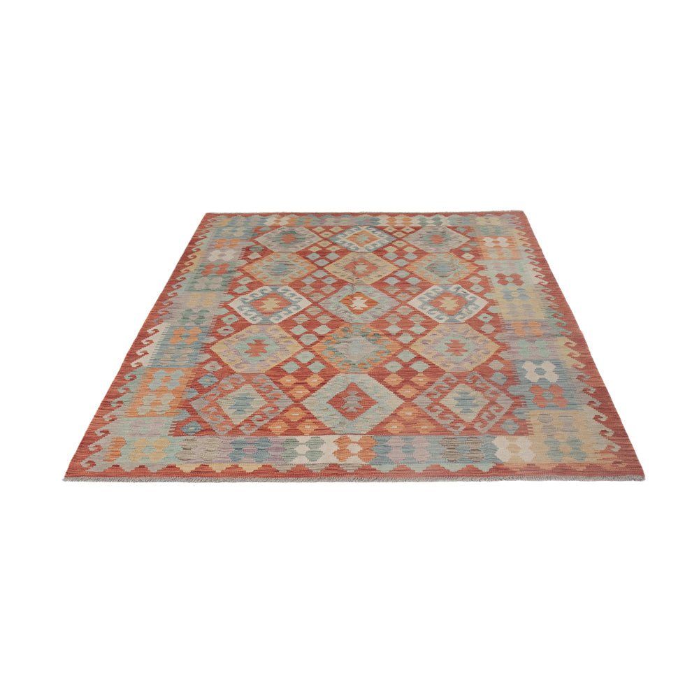 Kelim Rug - Splash - 244 x 176 cm - multicolored