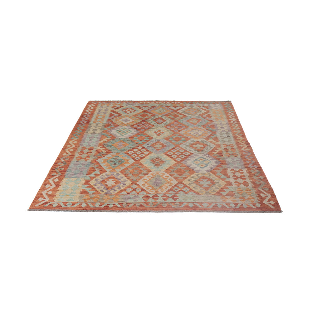 Kelim Rug - Splash - 243 x 178 cm - multicolored