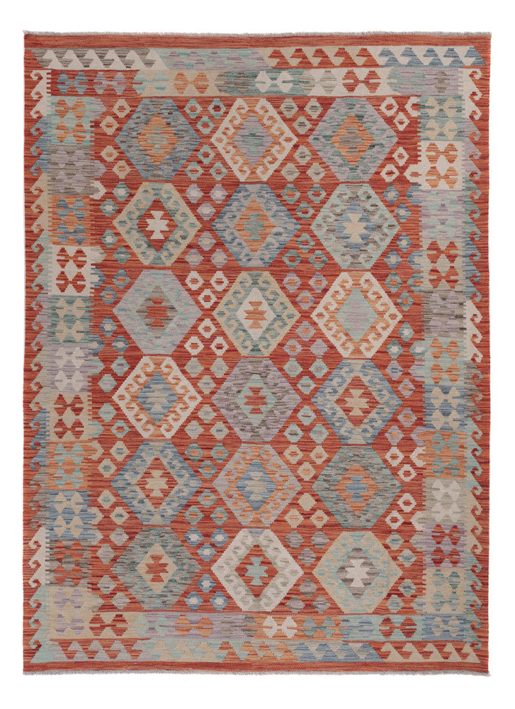 Kelim Rug - Splash - 251 x 180 cm - multicolored