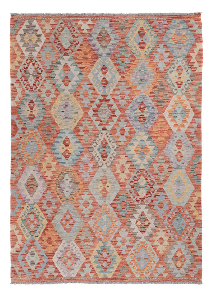 Kelim Rug - Splash - 245 x 174 cm - multicolored