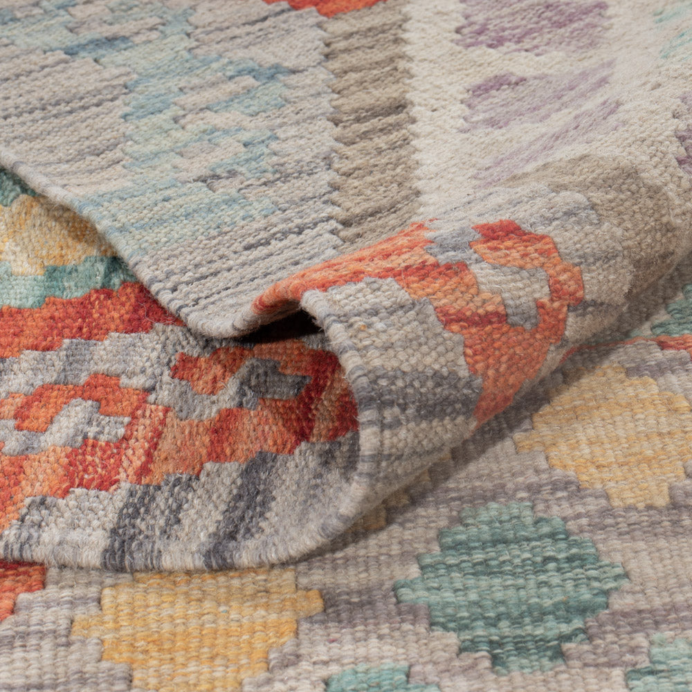 Kelim Rug - Splash - 238 x 175 cm - multicolored