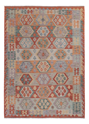 Kelim Rug - Splash - 249 x 176 cm - multicolored