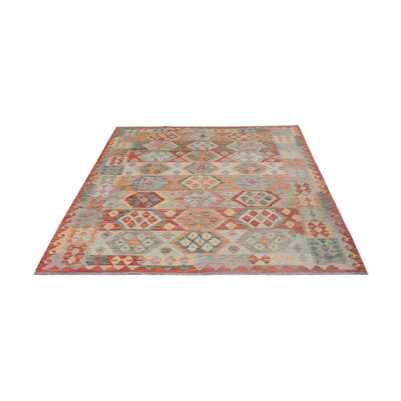 Kelim Rug - Splash - 249 x 176 cm - multicolored