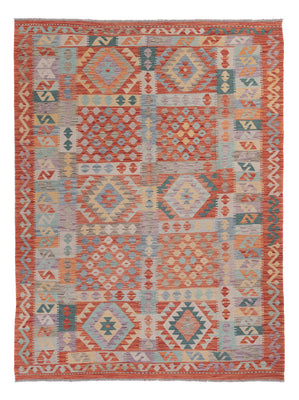 Kelim Rug - Splash - 243 x 180 cm - multicolored