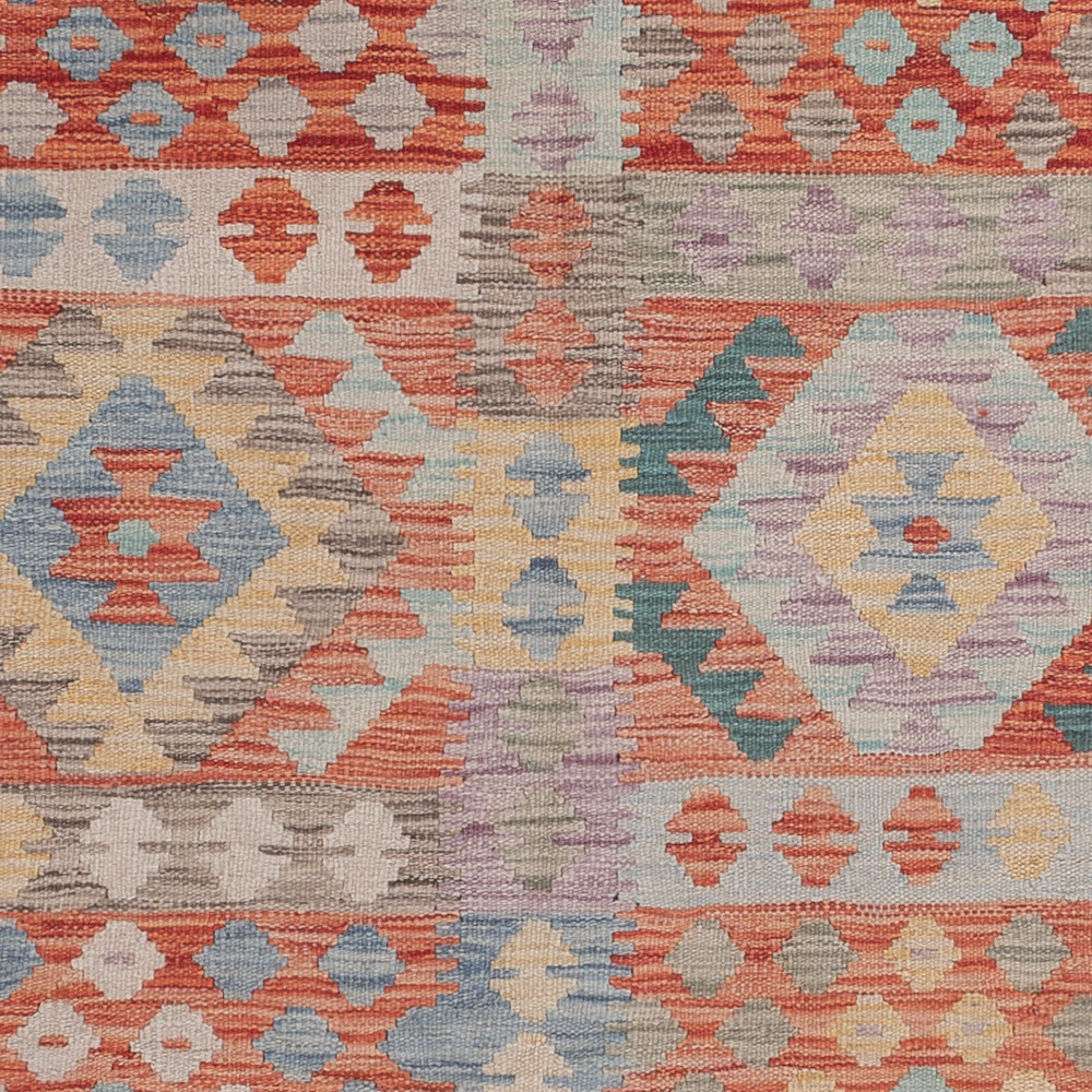 Kelim Rug - Splash - 243 x 180 cm - multicolored