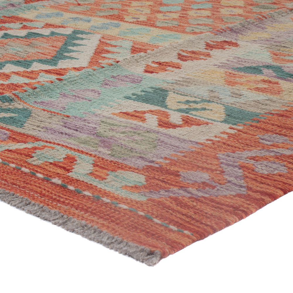 Kelim Rug - Splash - 243 x 180 cm - multicolored
