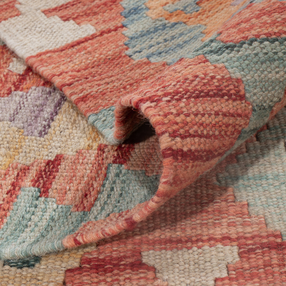 Kelim Rug - Splash - 242 x 174 cm - multicolored