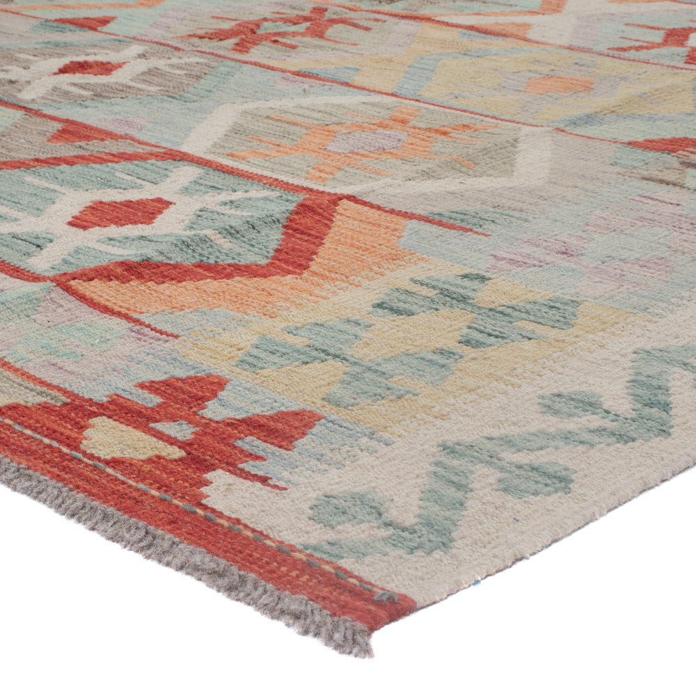 Kelim Rug - Splash - 244 x 176 cm - multicolored