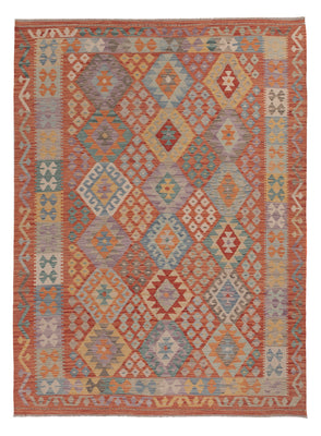 Kelim Rug - Splash - 243 x 178 cm - multicolored