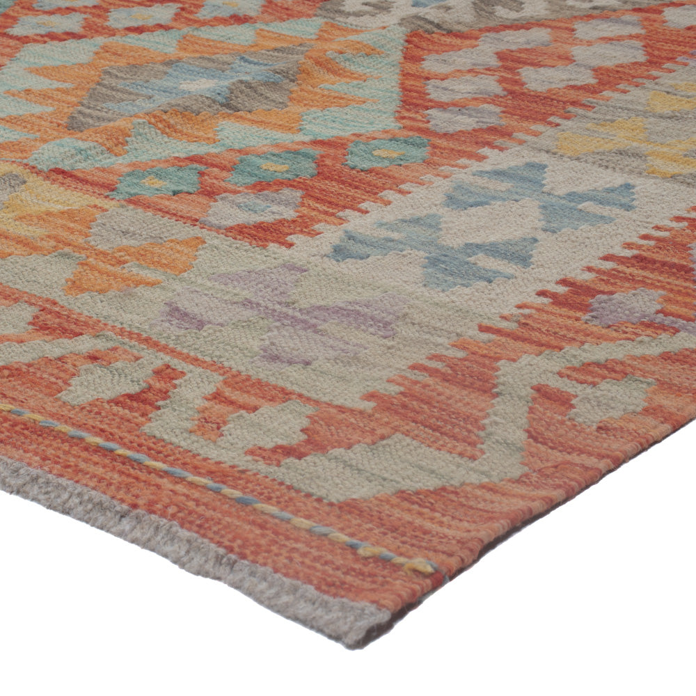 Kelim Rug - Splash - 243 x 178 cm - multicolored