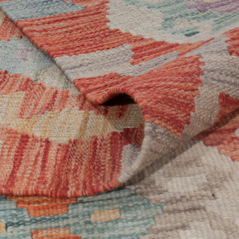 Kelim Rug - Splash - 243 x 178 cm - multicolored