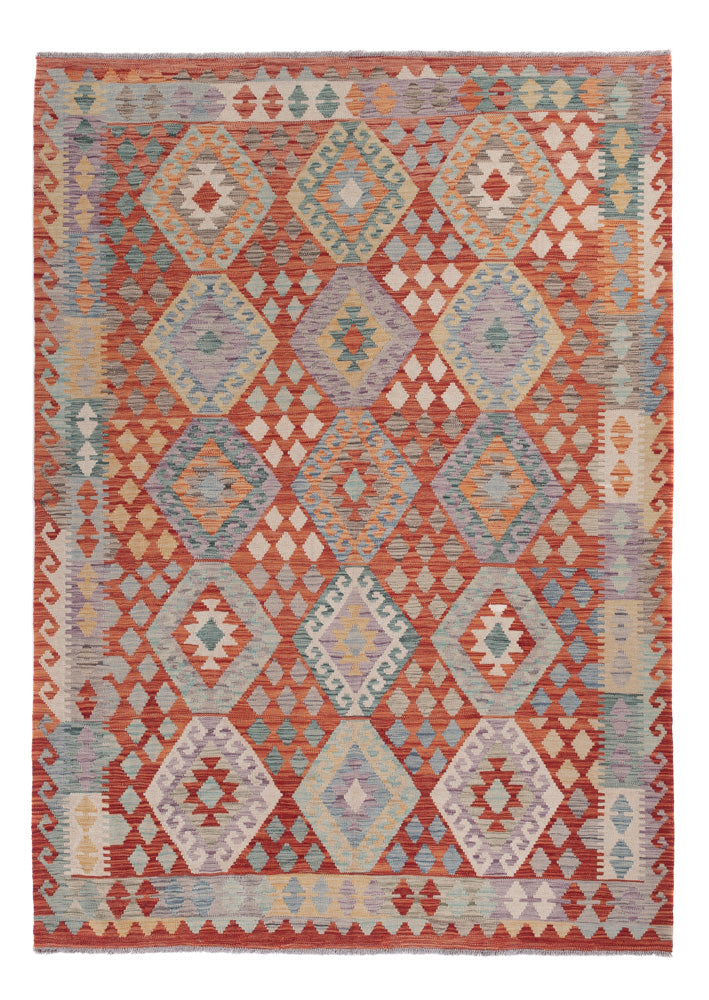 Kelim Rug - Splash - 252 x 182 cm - multicolored