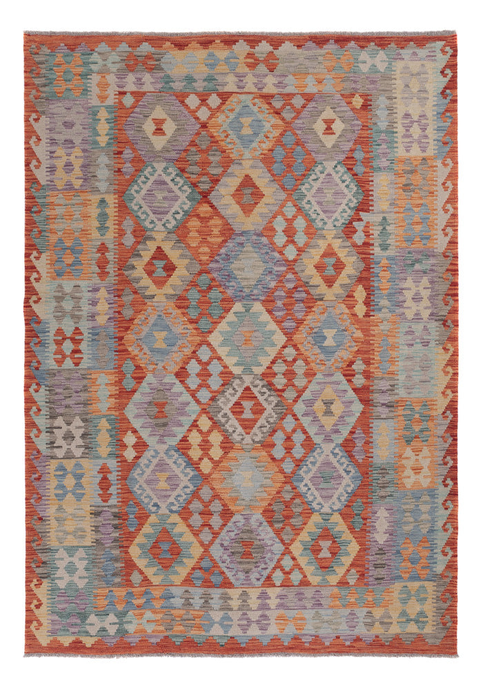 Kelim Rug - Splash - 248 x 177 cm - multicolored