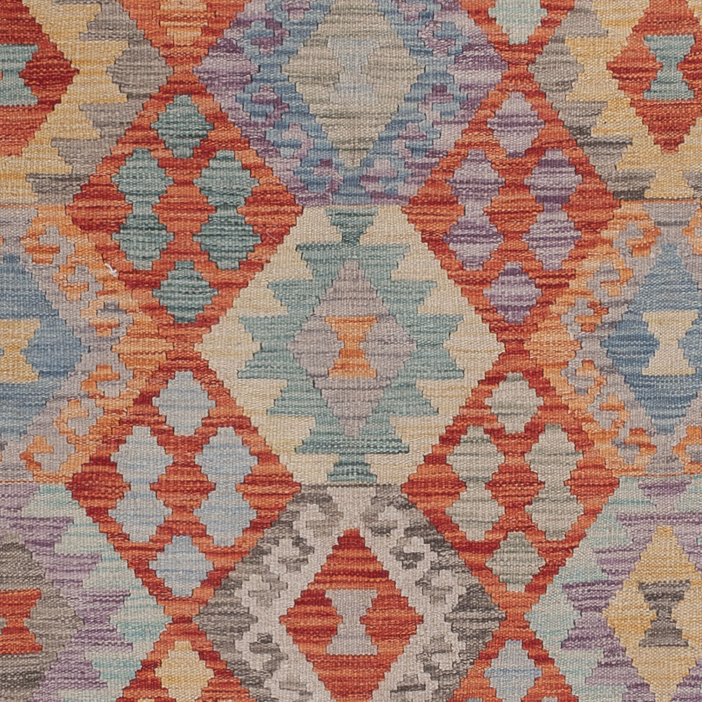 Kelim Rug - Splash - 248 x 177 cm - multicolored