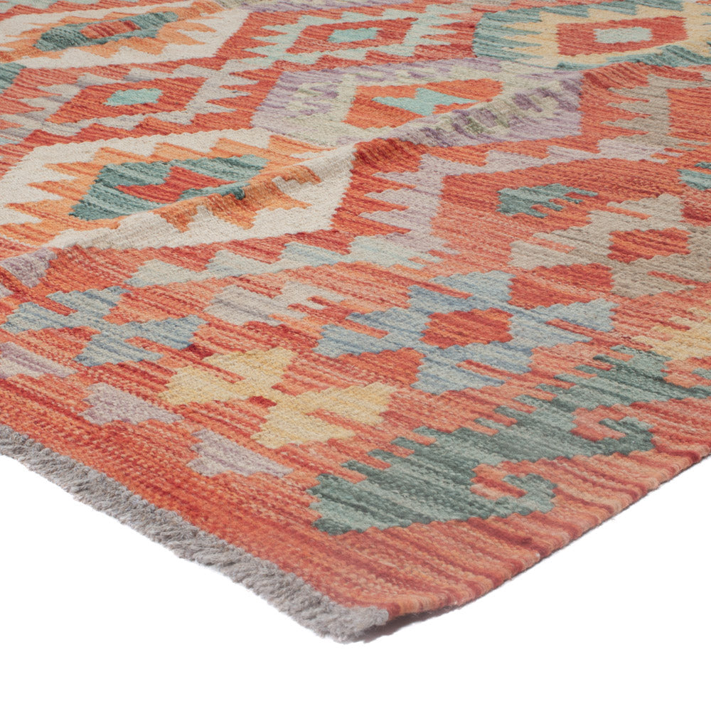 Kelim Rug - Splash - 232 x 181 cm - multicolored
