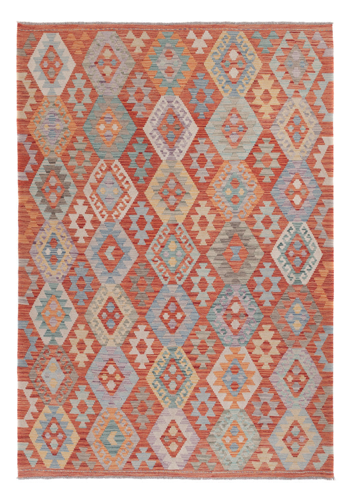 Kelim Rug - Splash - 245 x 173 cm - multicolored