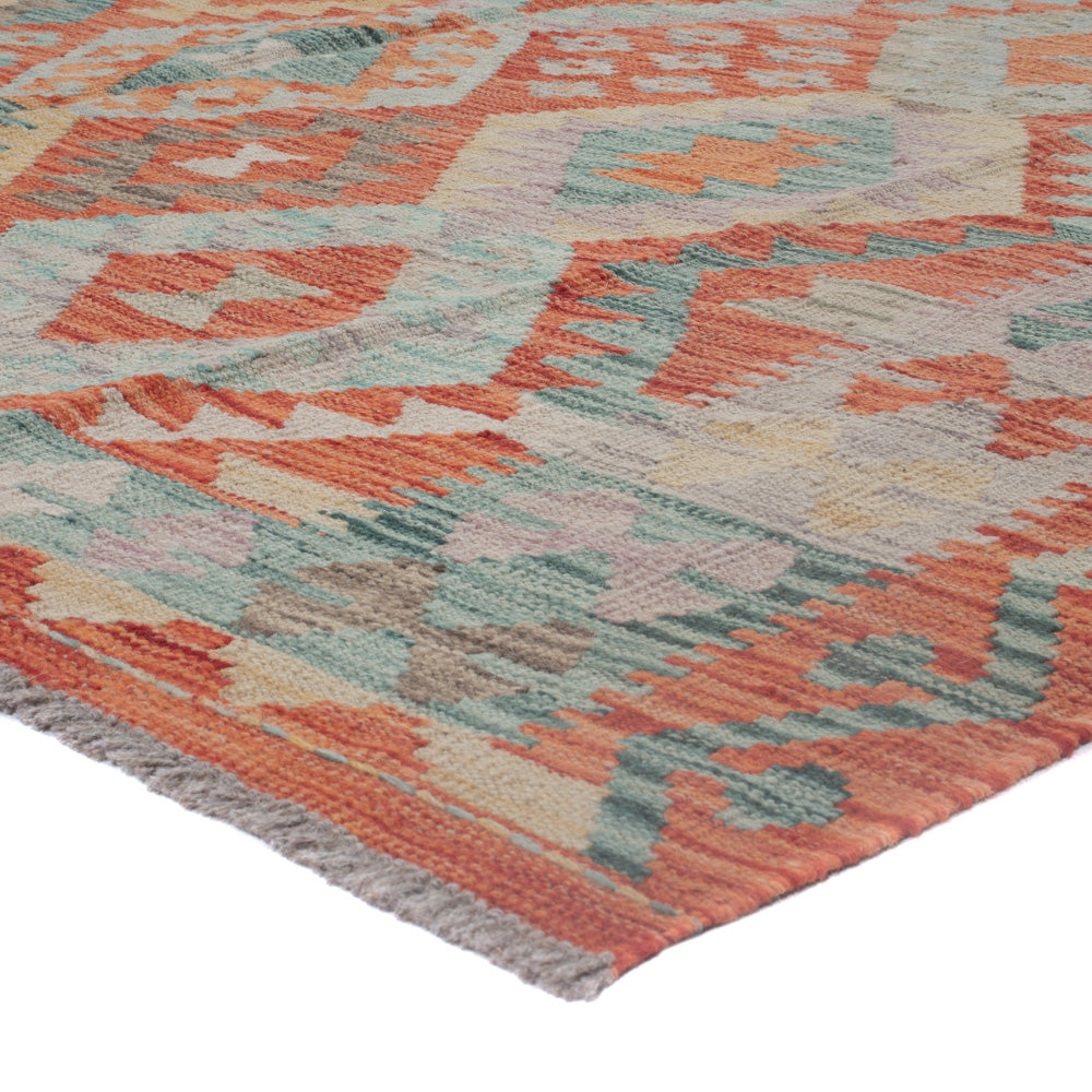 Kelim Rug - Splash - 251 x 181 cm - multicolored
