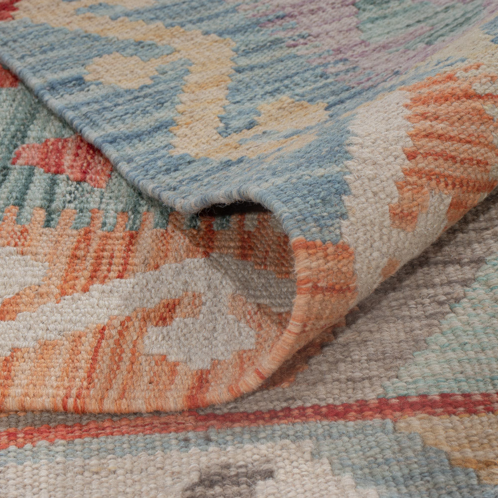 Kelim Rug - Splash - 244 x 180 cm - multicolored