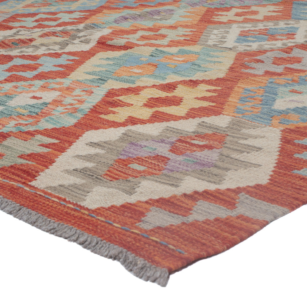 Kelim Rug - Splash - 243 x 177 cm - multicolored