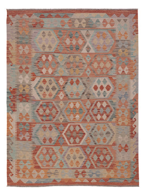Kelim Rug - Splash - 195 x 147 cm - multicolored