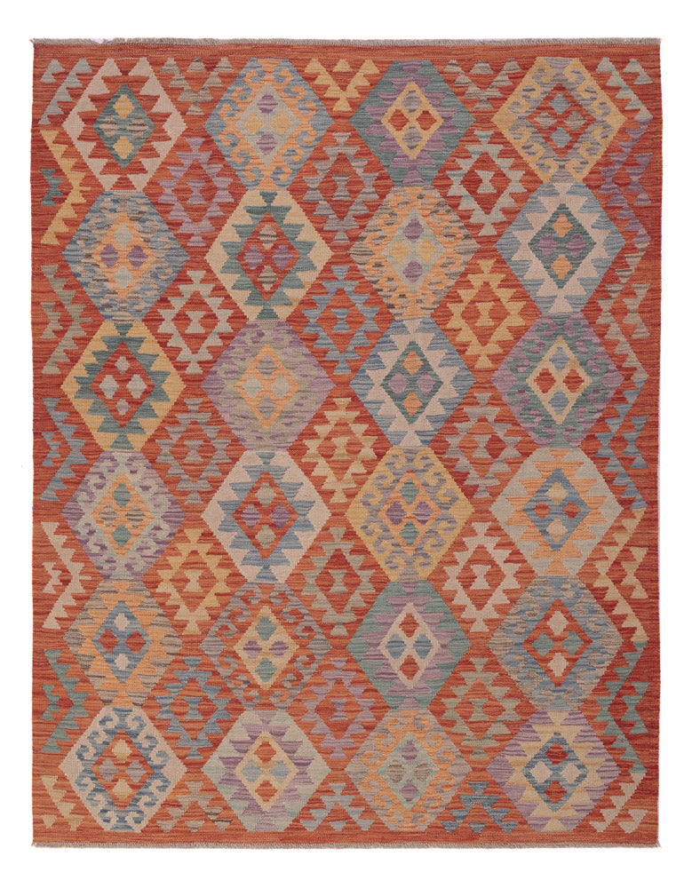Kelim Rug - Splash - 201 x 158 cm - multicolored