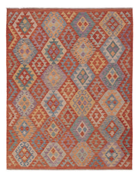 Kelim Rug - Splash - 201 x 158 cm - multicolored