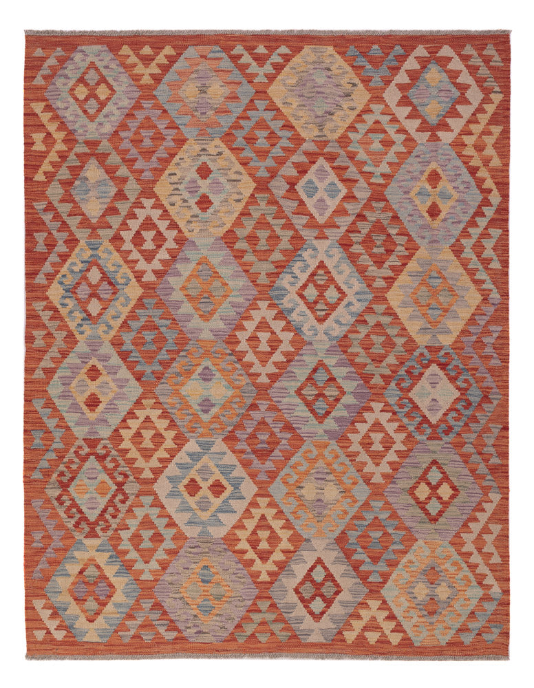 Kelim Rug - Splash - 201 x 159 cm - multicolored