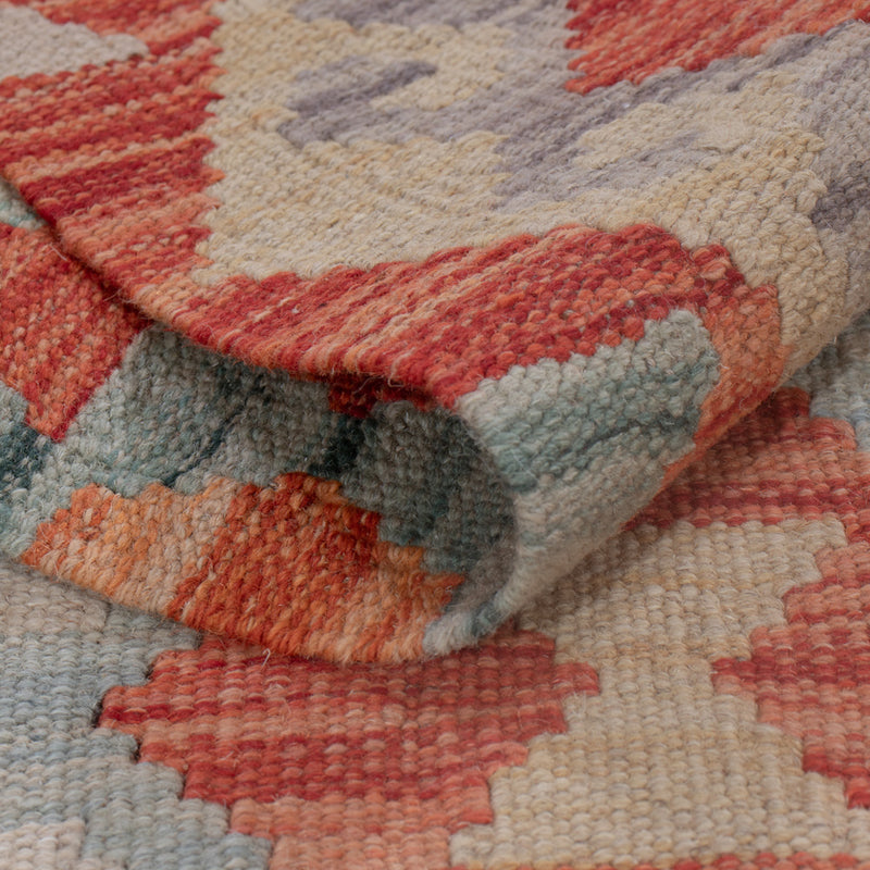 Kelim Rug - Splash - 203 x 155 cm - multicolored