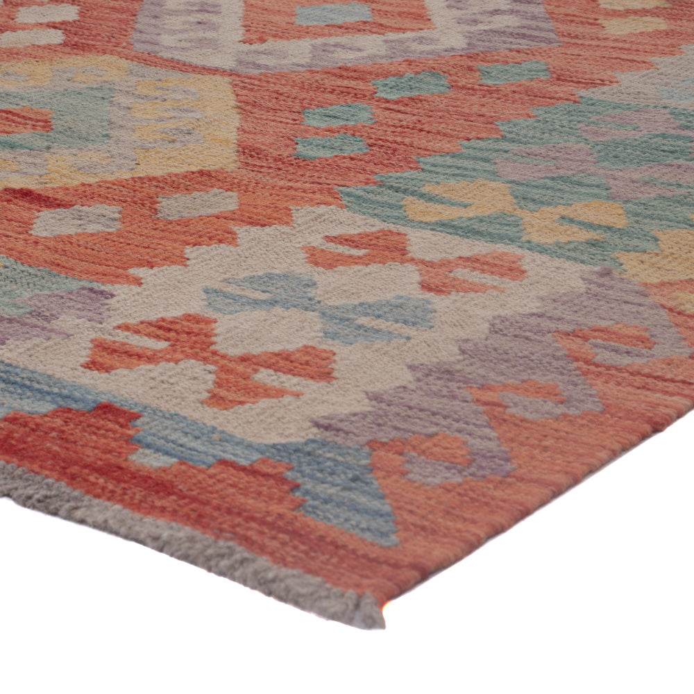 Kelim Rug - Splash - 190 x 152 cm - multicolored