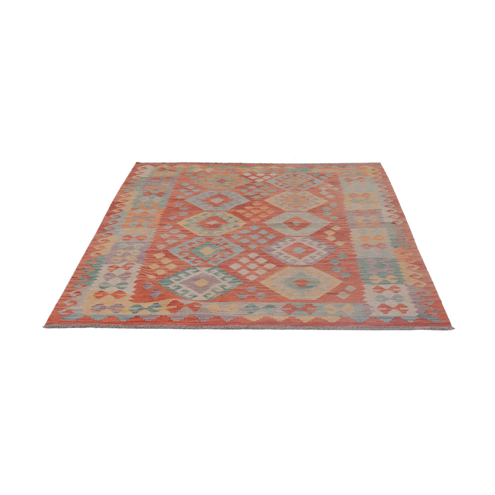 Kelim Rug - Splash - 190 x 152 cm - multicolored