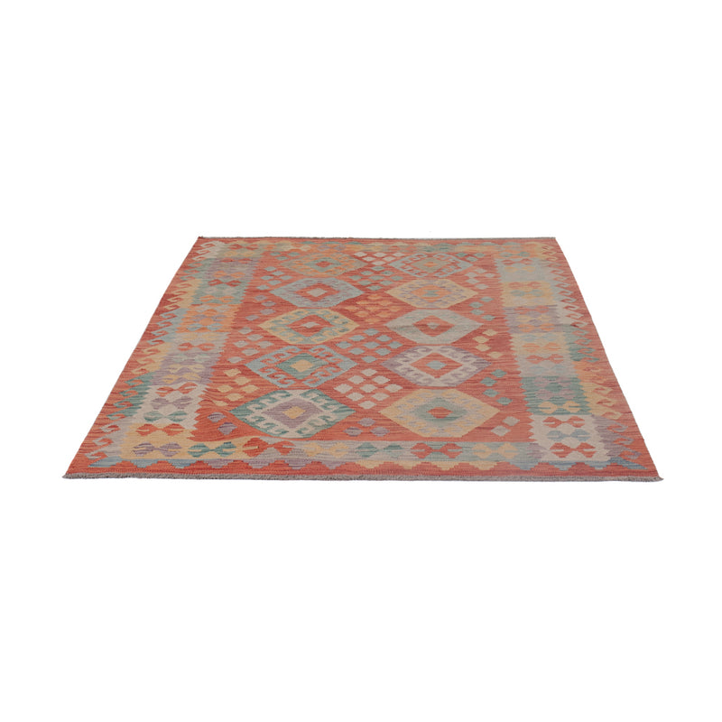 Kelim Rug - Splash - 190 x 152 cm - multicolored
