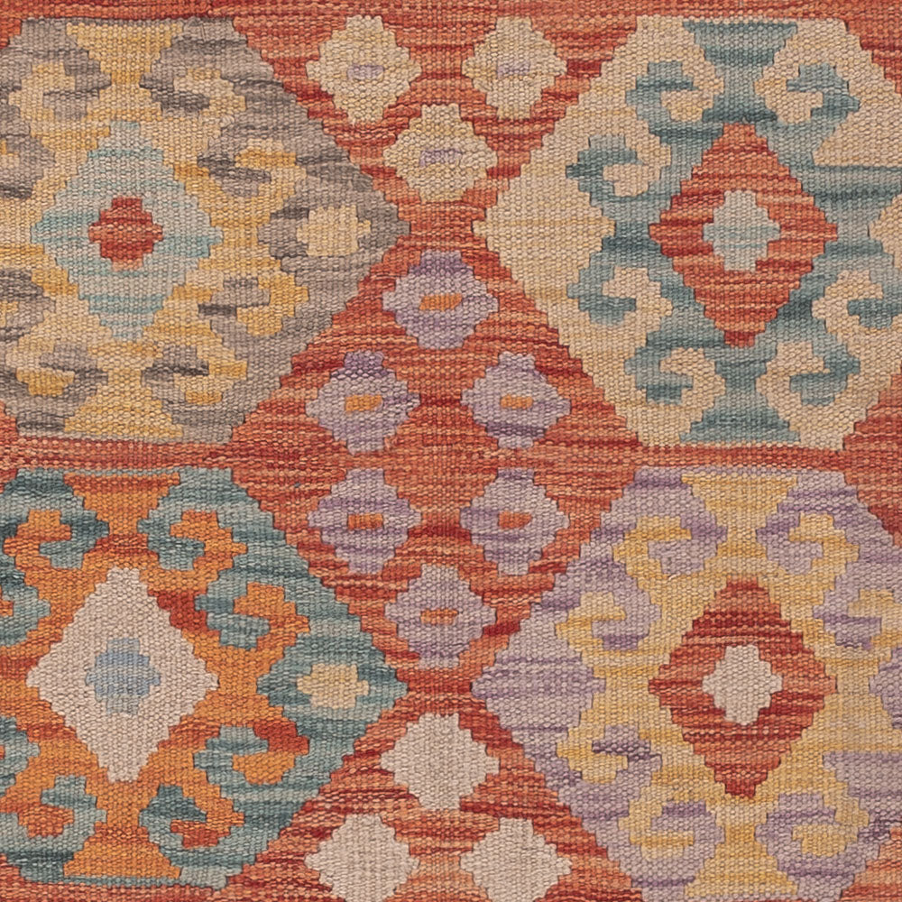 Kelim Rug - Splash - 195 x 149 cm - multicolored