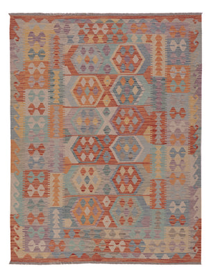 Kelim Rug - Splash - 198 x 149 cm - multicolored