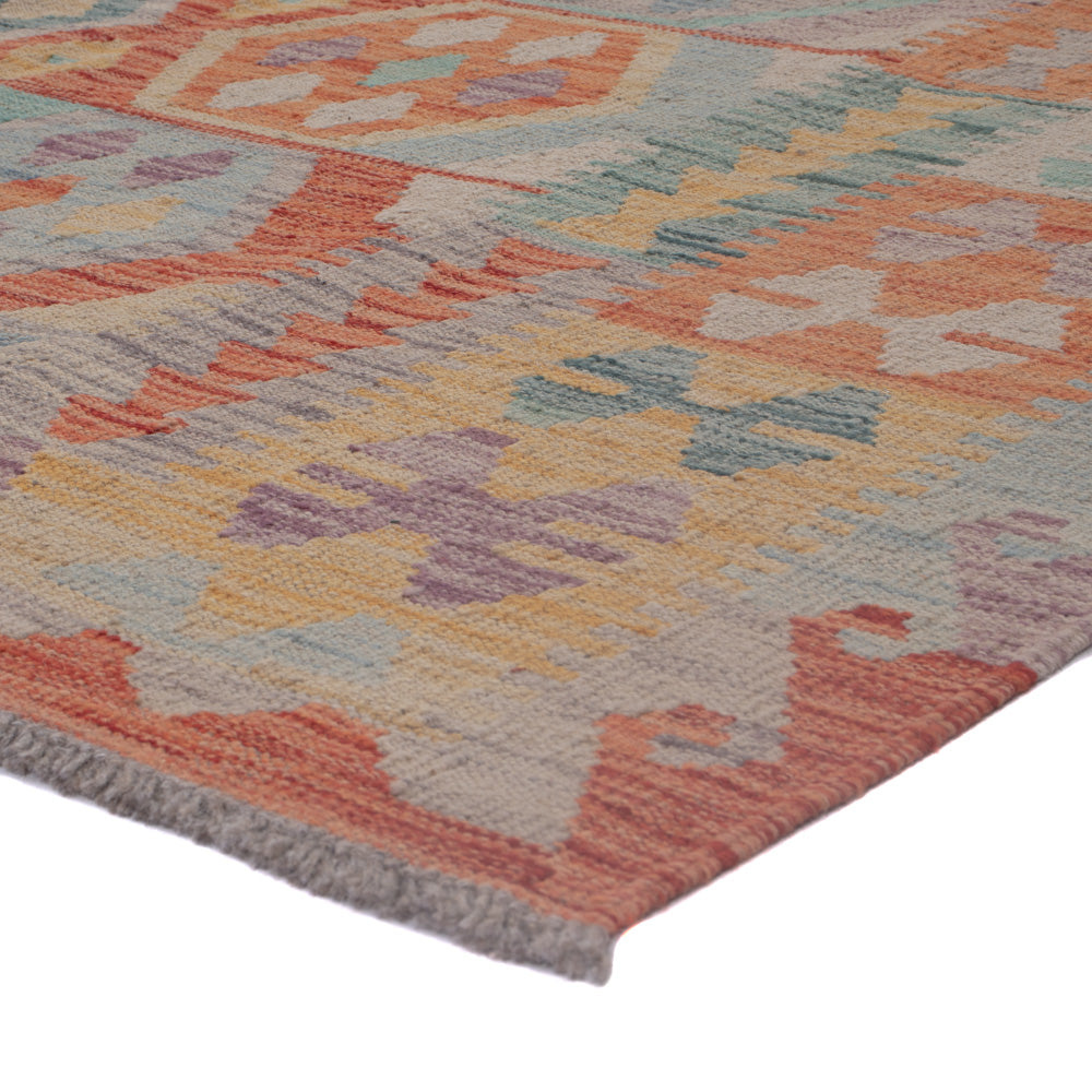 Kelim Rug - Splash - 198 x 149 cm - multicolored