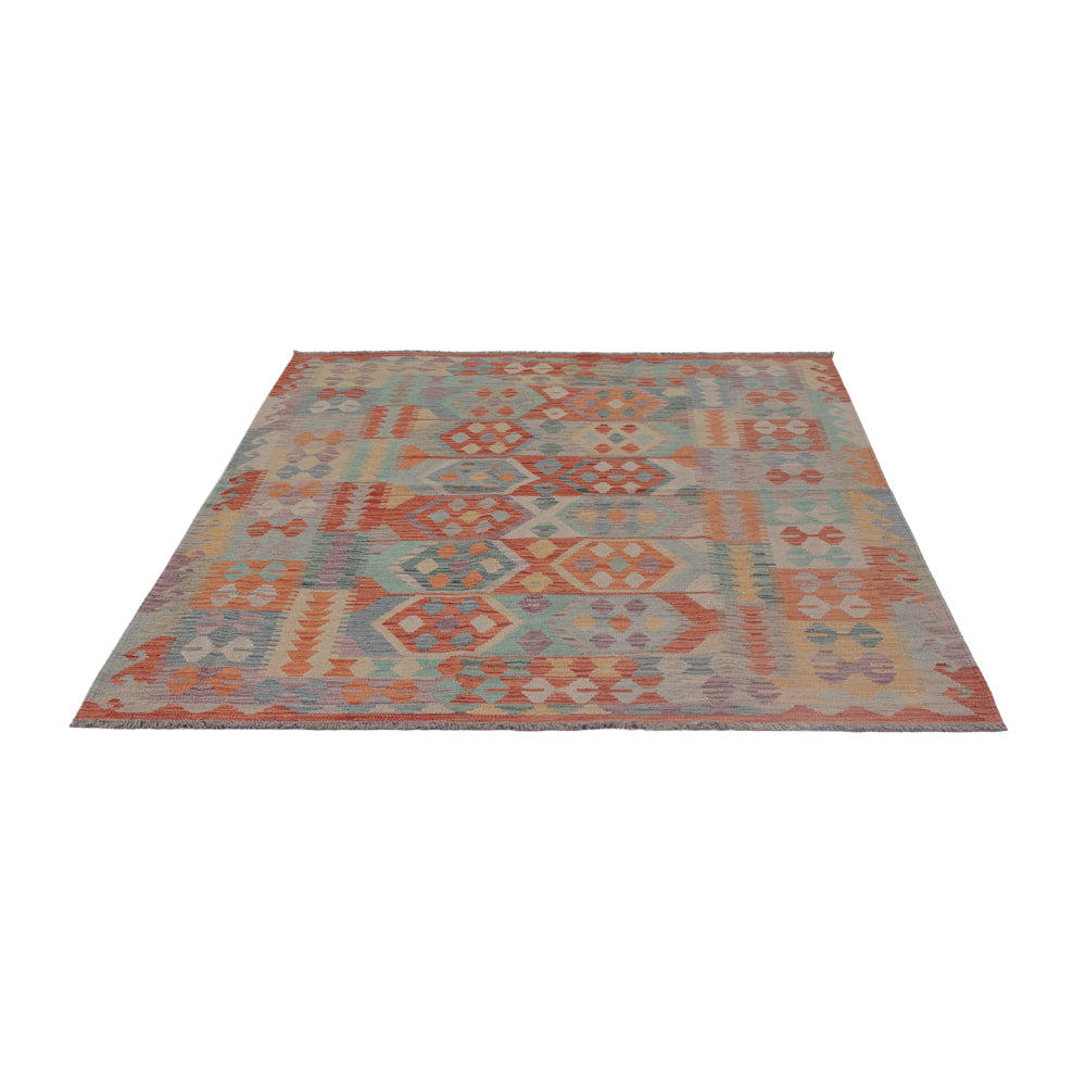 Kelim Rug - Splash - 198 x 149 cm - multicolored